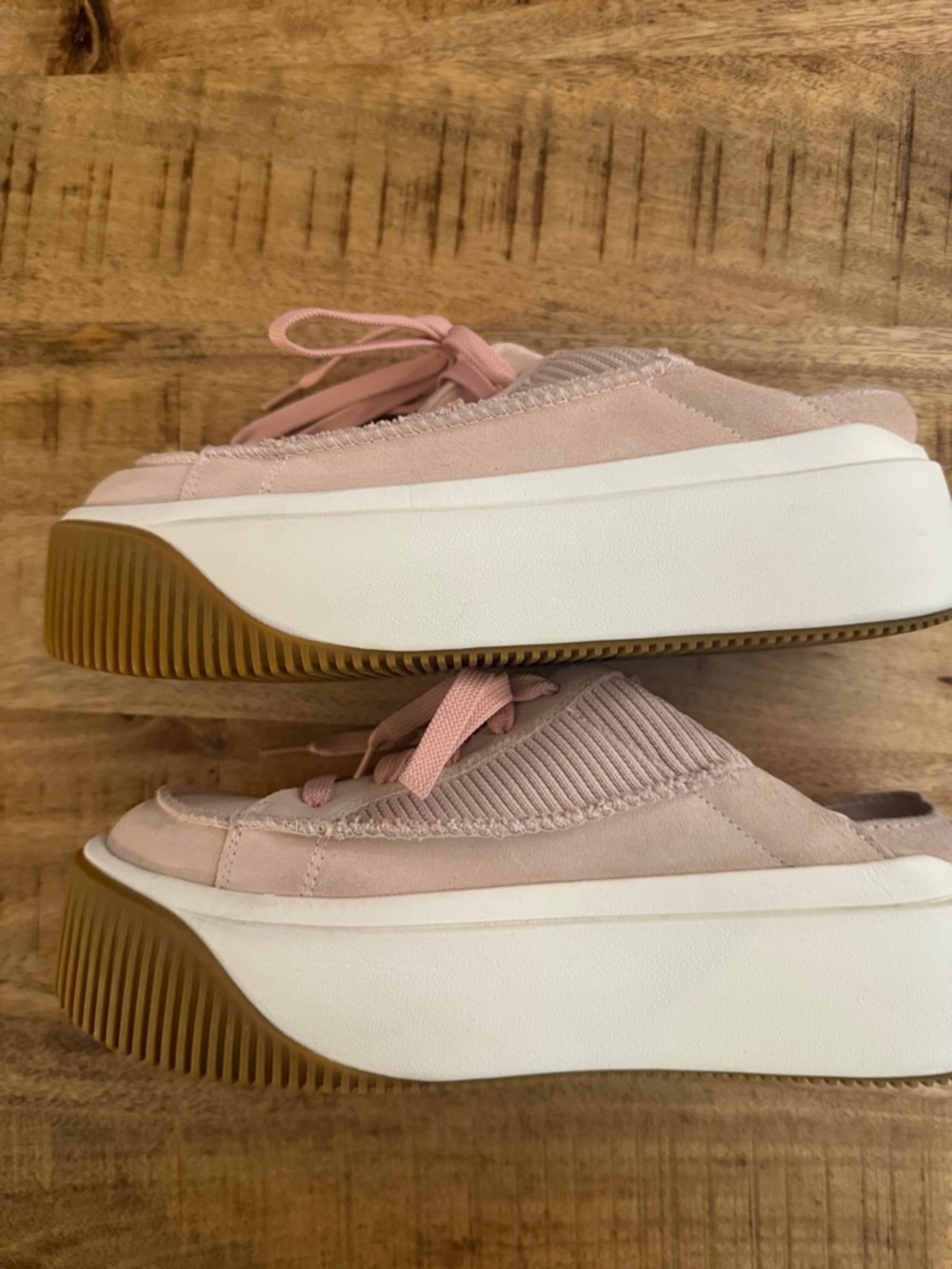 UGG EZ DUZZIT TEACUP ROSE Pink Women's Slip-On Platform Sneakers mules NEW 9.5 - Picture 8 of 10